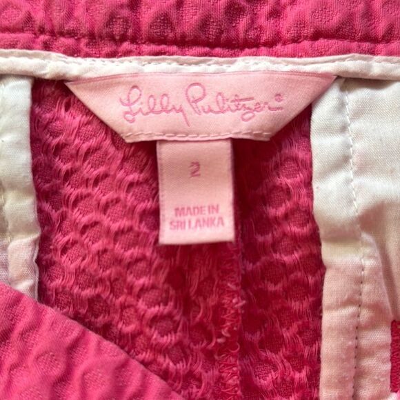 Vintage Lilly Pulitzer Textured Fabric Shorts - Picture 4 of 5